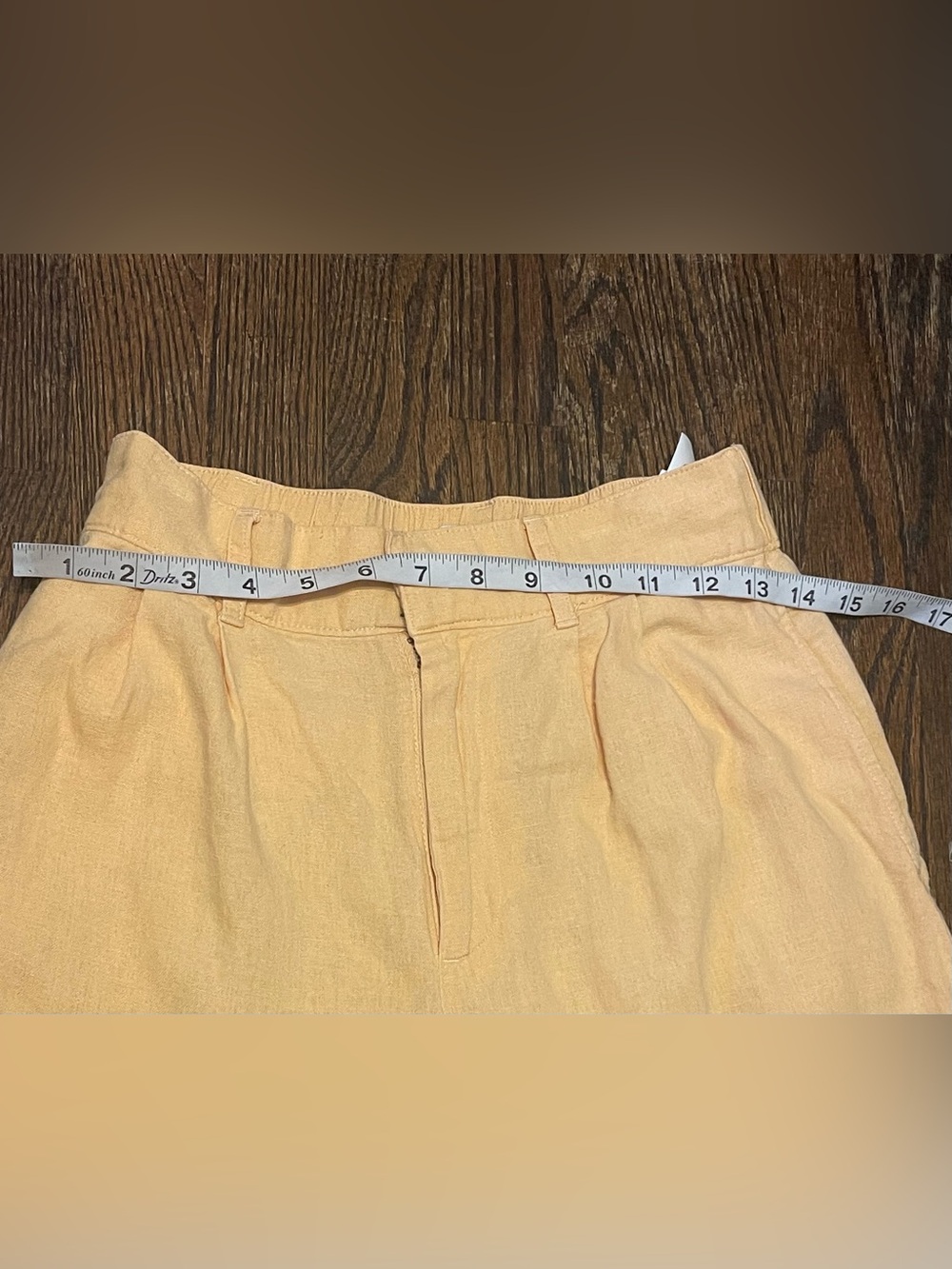 Abercrombie & Fitch Peach Wide Leg Linen-Blend Pants - Picture 6 of 10